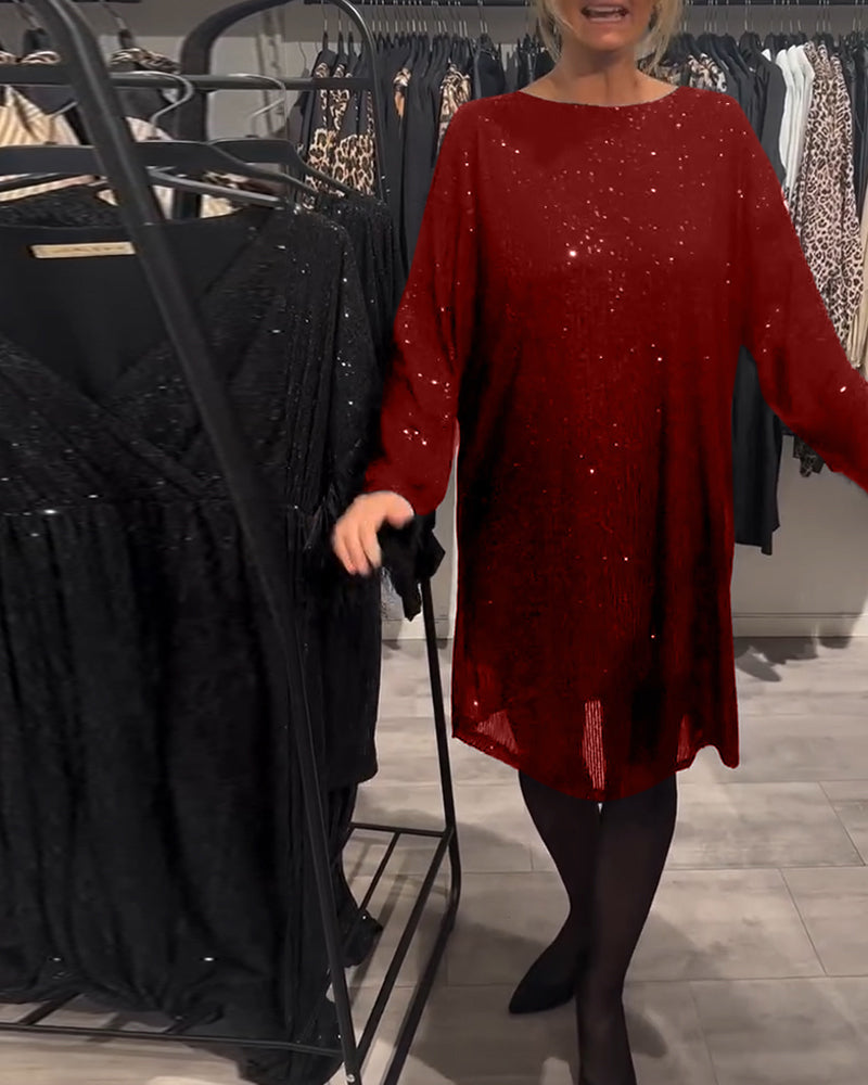 Kjole Elegant Backless Strappy Sequin