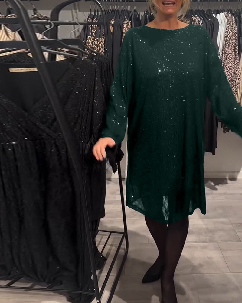 Kjole Elegant Backless Strappy Sequin