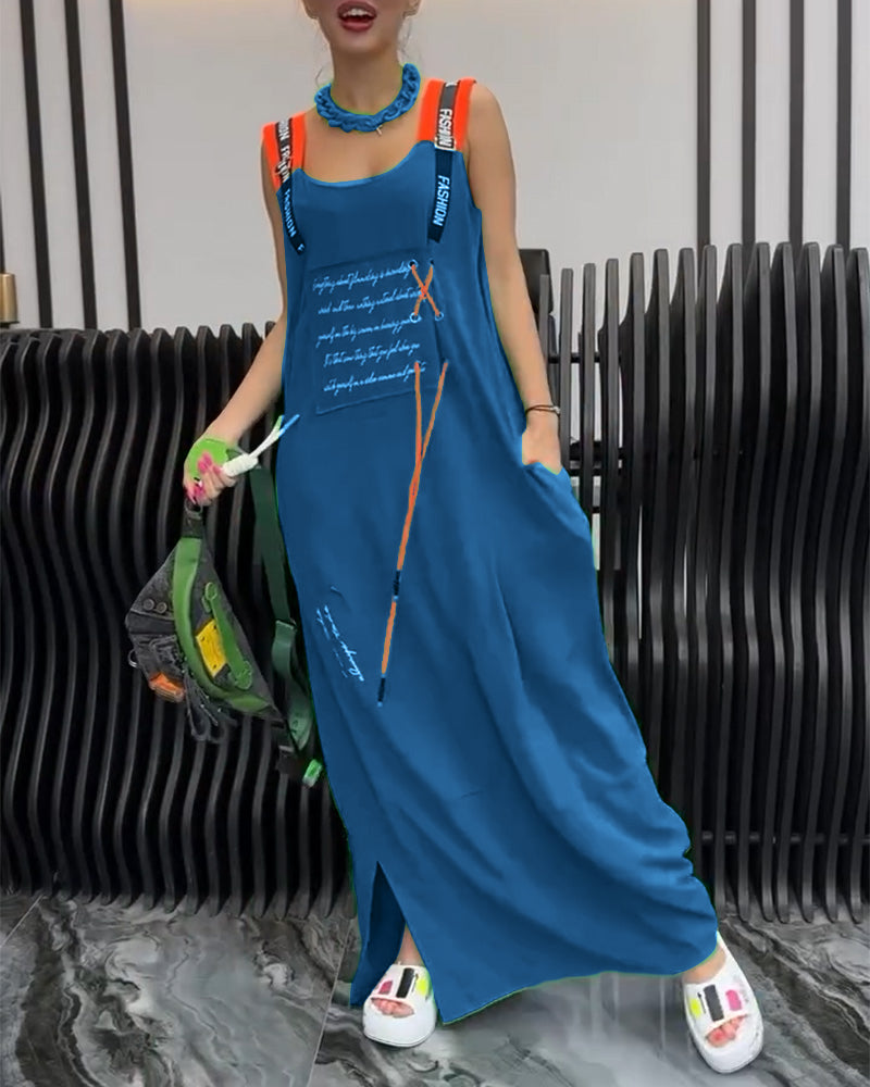 Kjole Ærmeløs Personlig Bogstavtryk