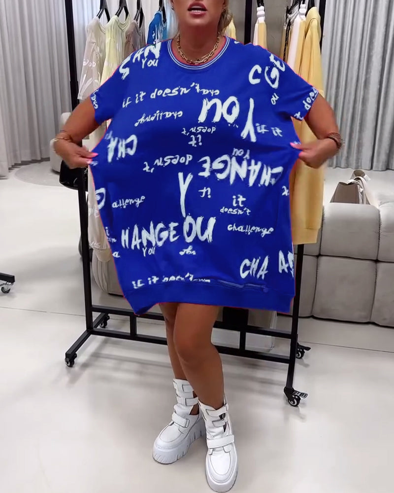 Kjole Løs Bogstavtryk