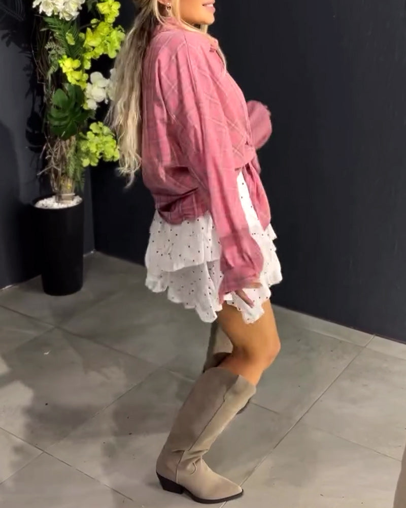 Skjorte Pink Tern Krave Langærmet