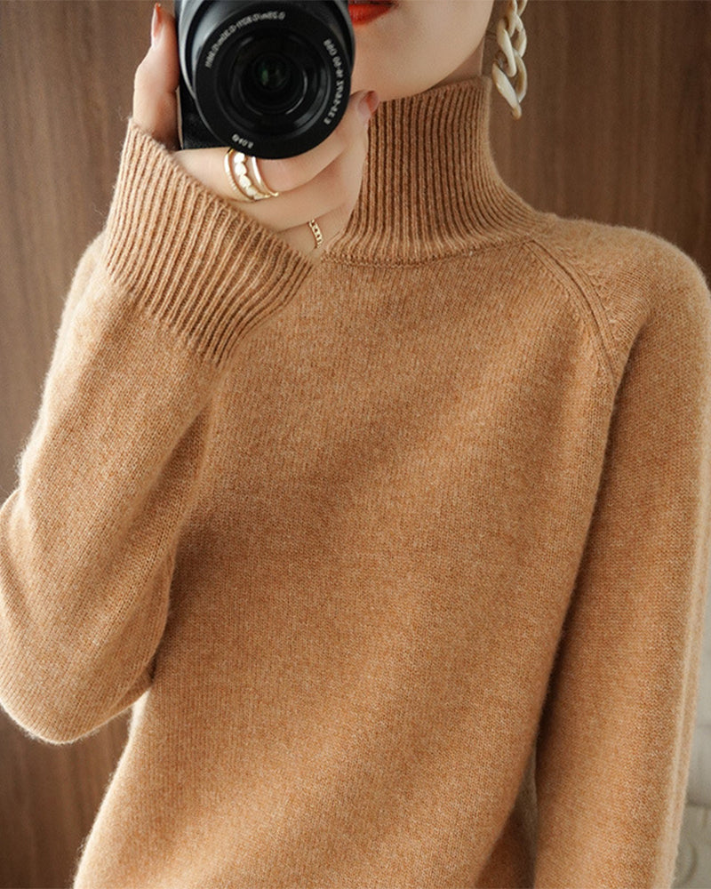 Elegant hvid turtleneck