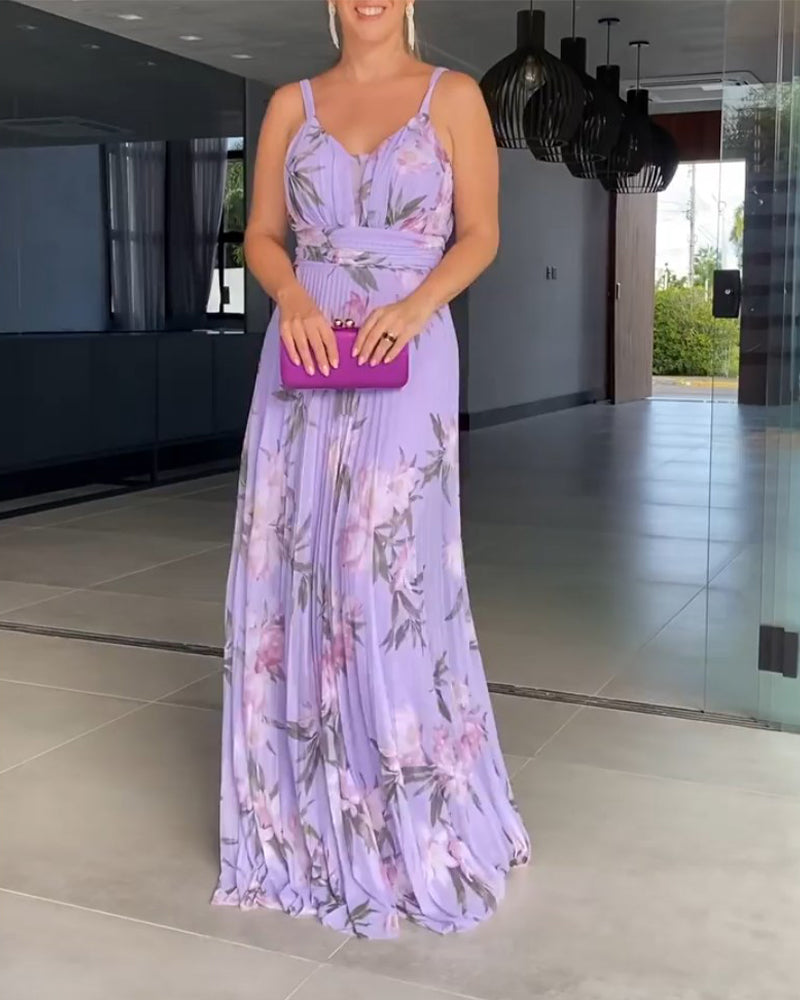 Lang feriekjole i elegant stil