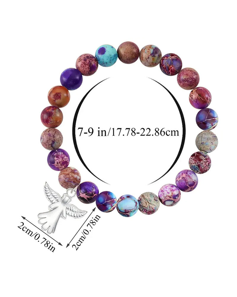 Englevinger helbredende krystalarmbånd