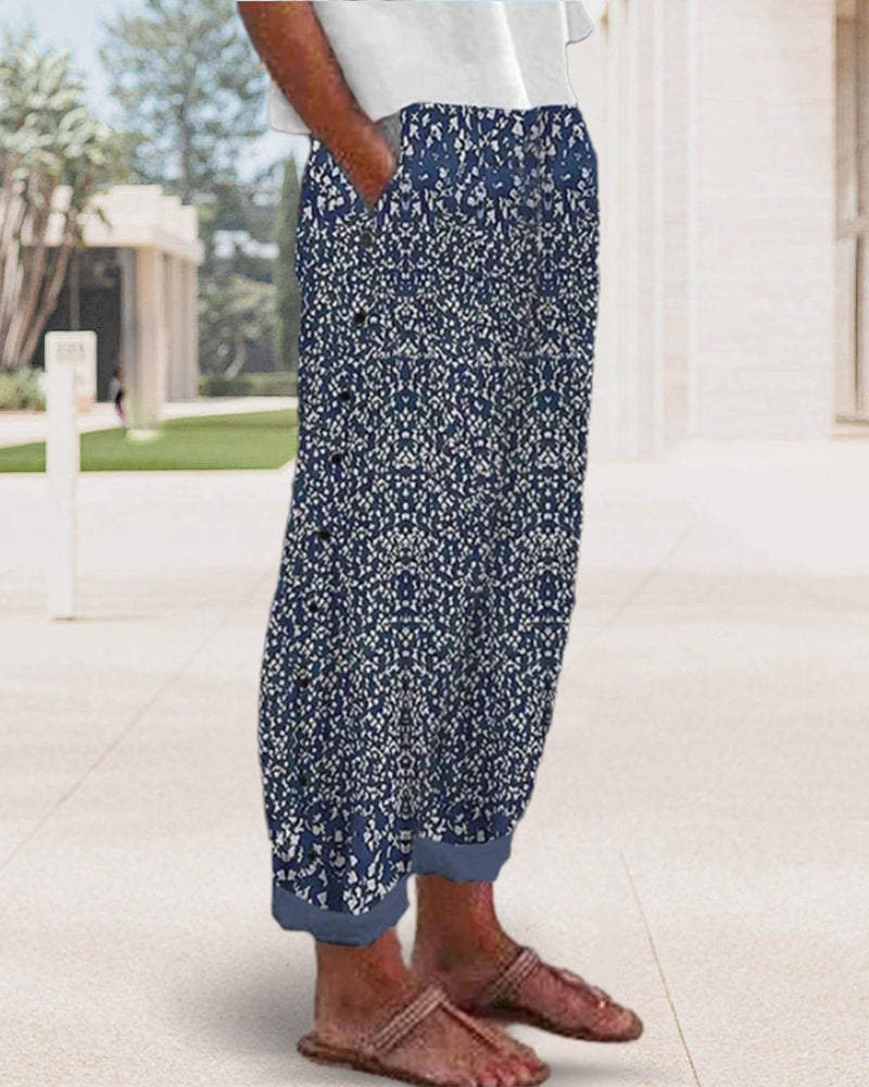 Pant med casual og etnisk stil