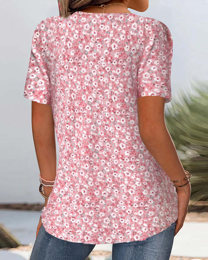 T-Shirt Trykt Afslappet Komfort