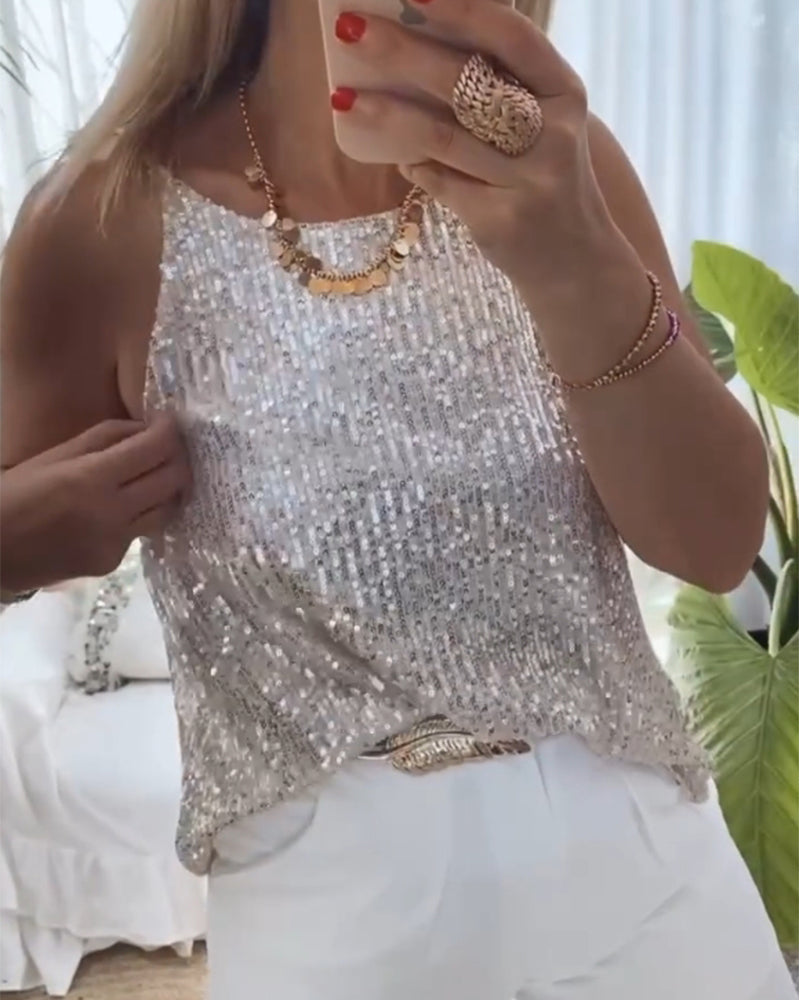 Casual camis i front-bag vendbar