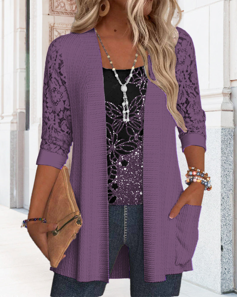 Lilla blondecardigan