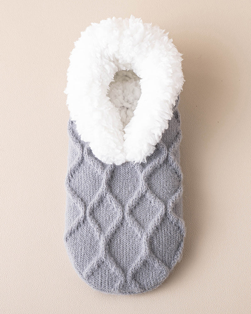 Skridsikre termiske hyggegulvsokker