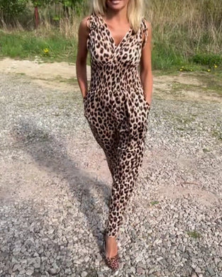 Jumpsuit Moderigtig Leopardprint