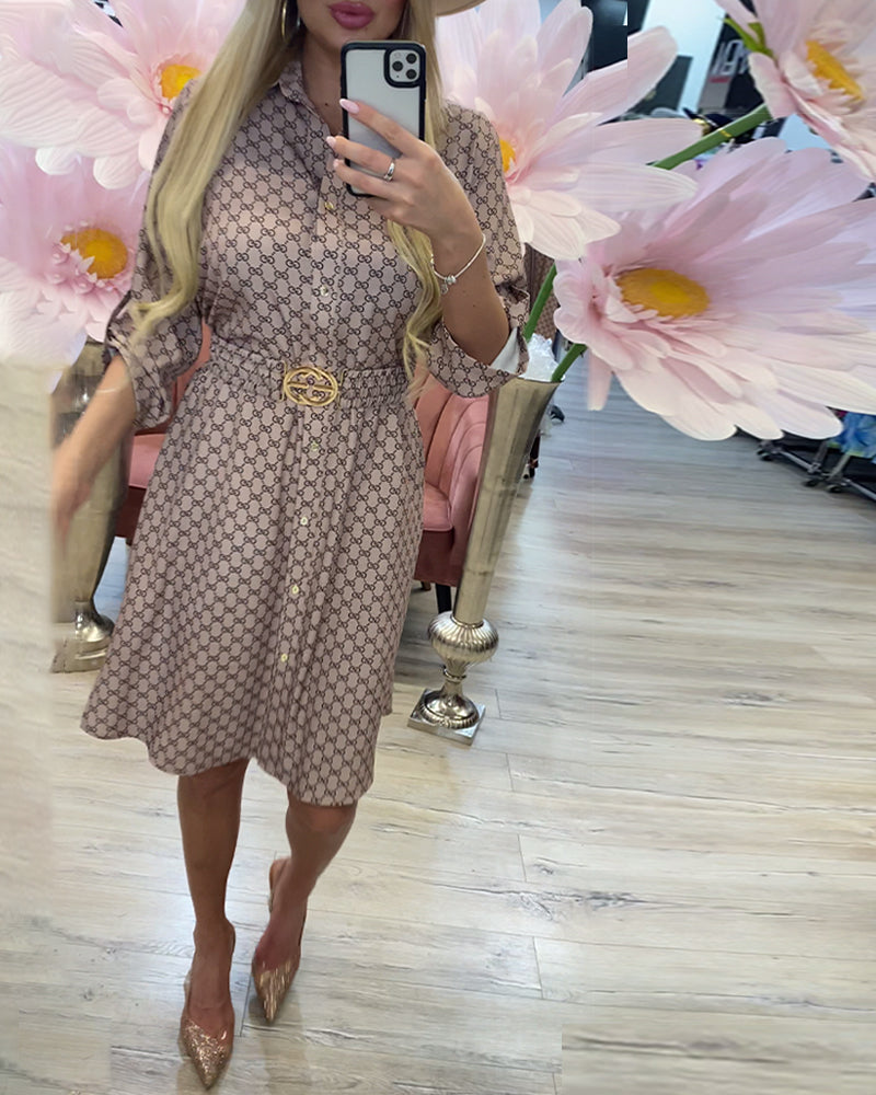 Skjortekjole Krave Diamant