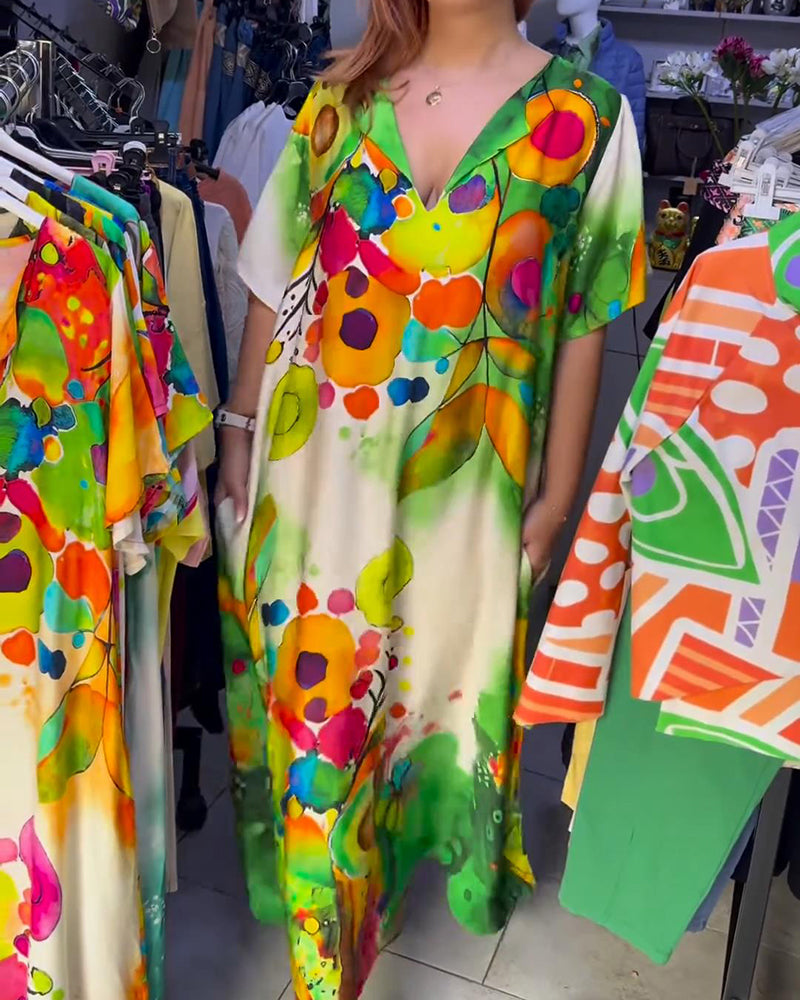 Kjole Løs Mode Casual