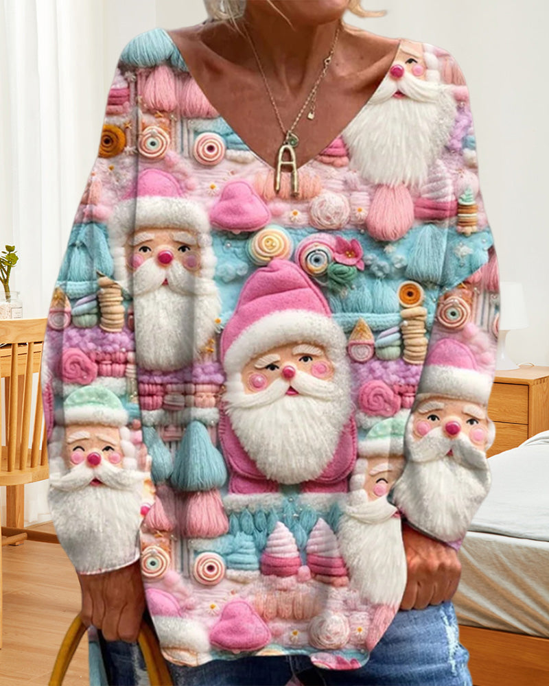 3D mønstret julesweater