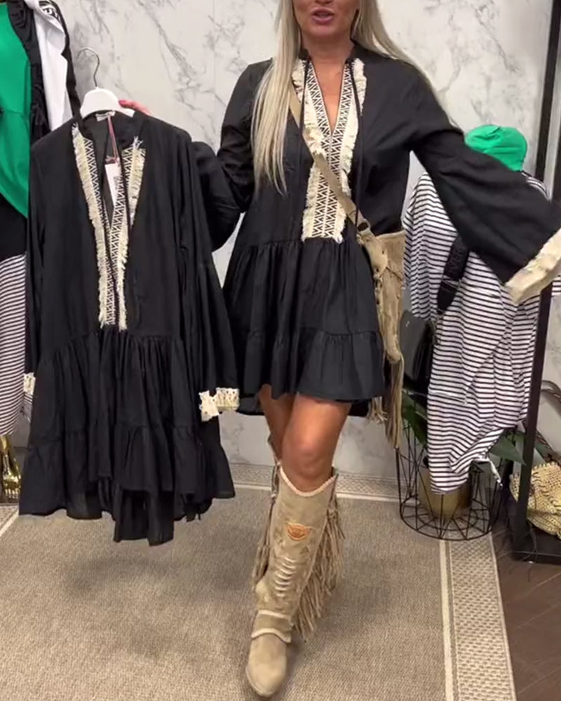 Løs Bohemian Feriekjole