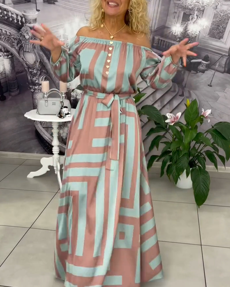 Robe Tendance et Élégante Imprimée