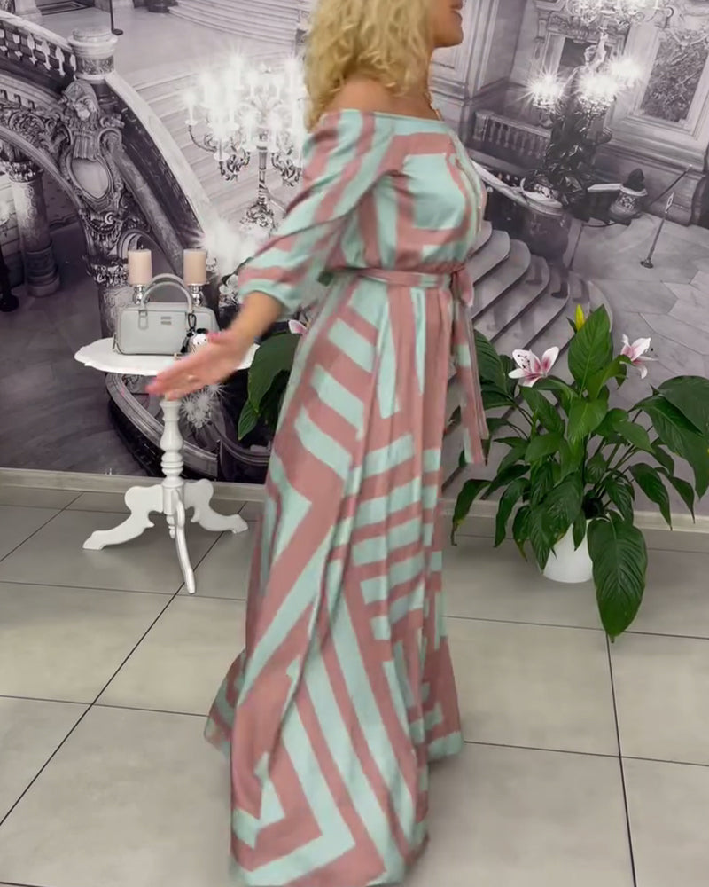 Robe Tendance et Élégante Imprimée