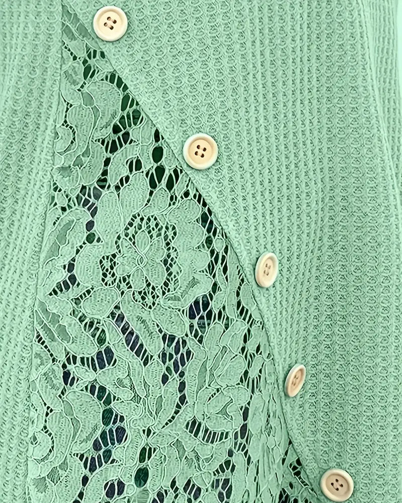 T-Shirt Blonde Panel Strikket