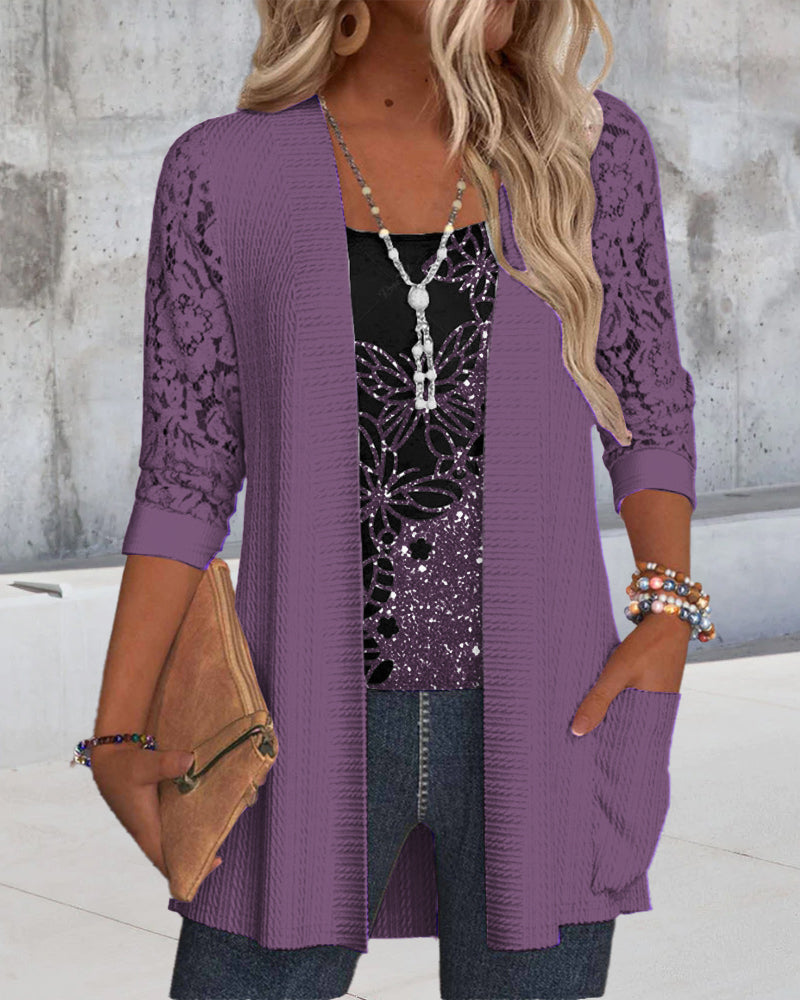 Lilla blondecardigan