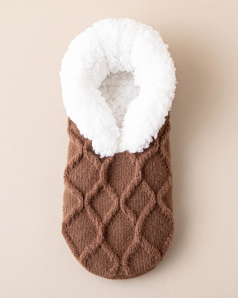 Skridsikre termiske hyggegulvsokker