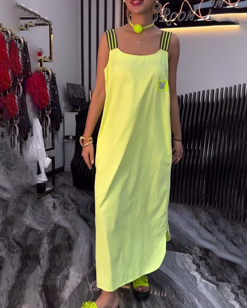 Kjole Splittet Stropper Løs