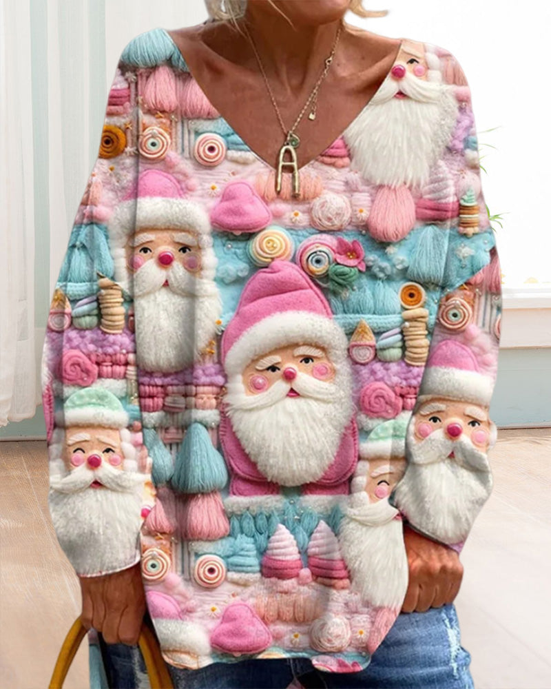 3D mønstret julesweater