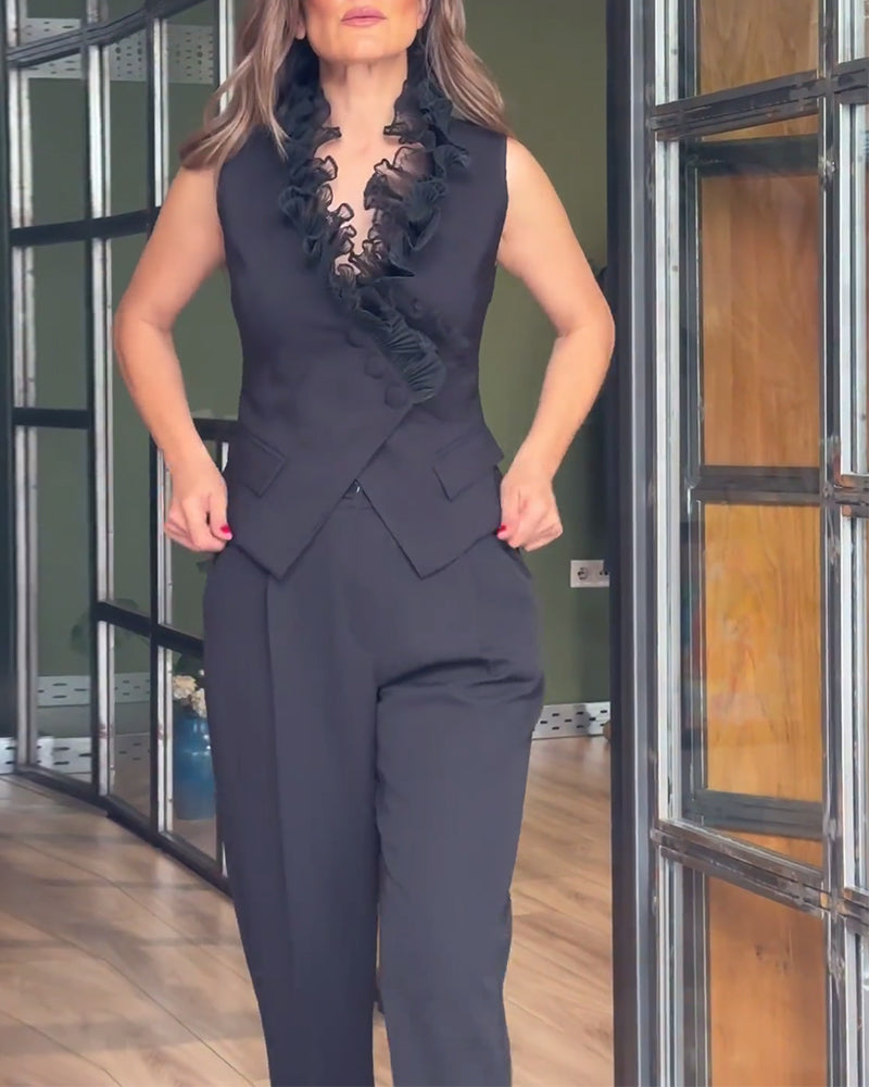 Smalpasform Med Volanger