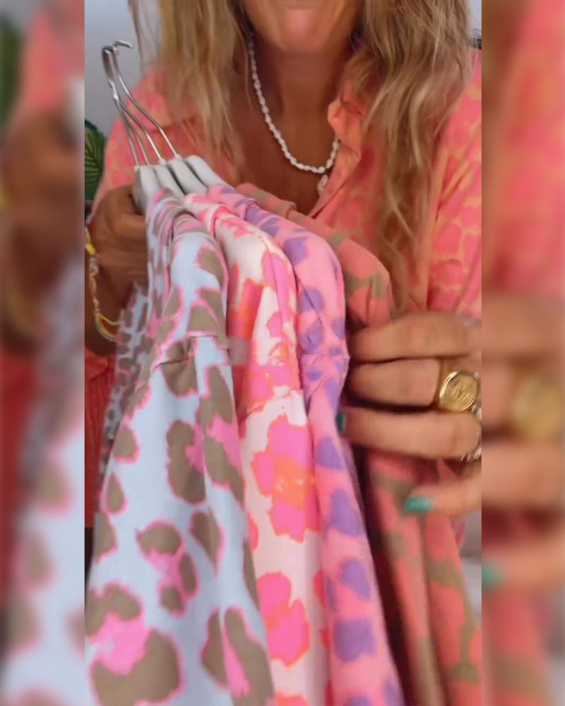 Jumpsuit Fashionabel Leopardtryk