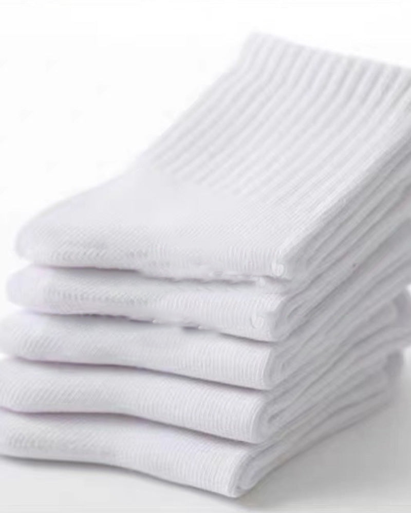 Ensfarvede behagelige sokker