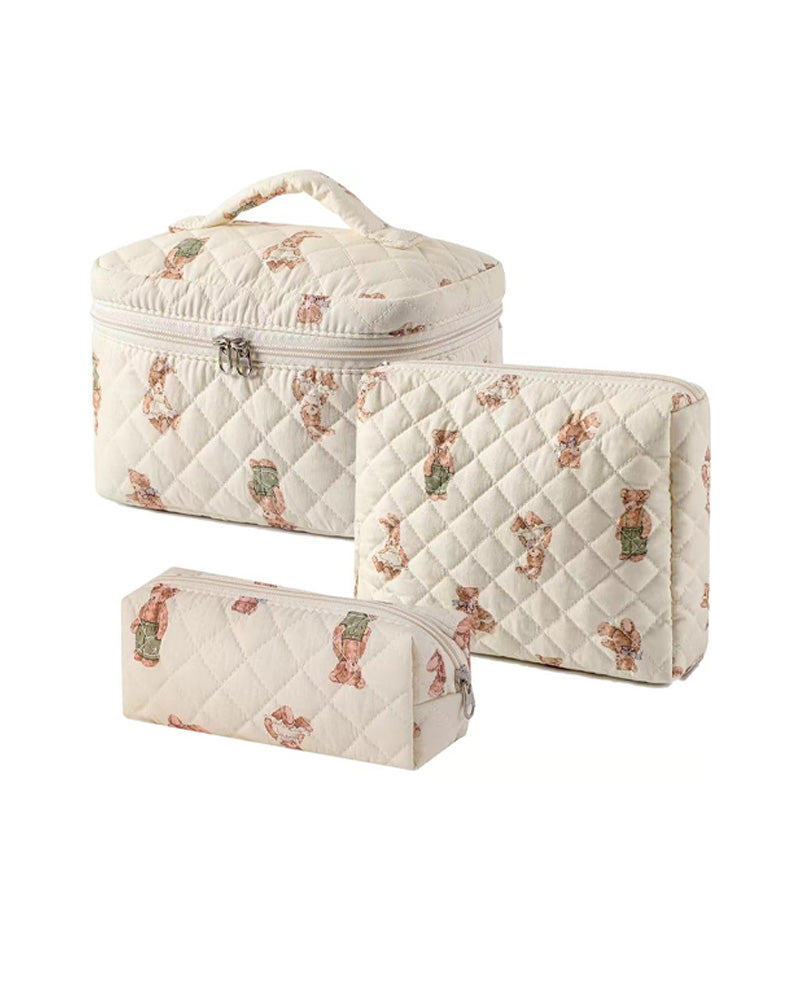 Tredelt kosmetiktaske sæt