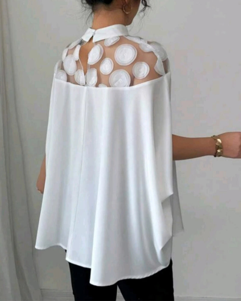 Bluse Off-the-shoulder Flagermusærme Elegant