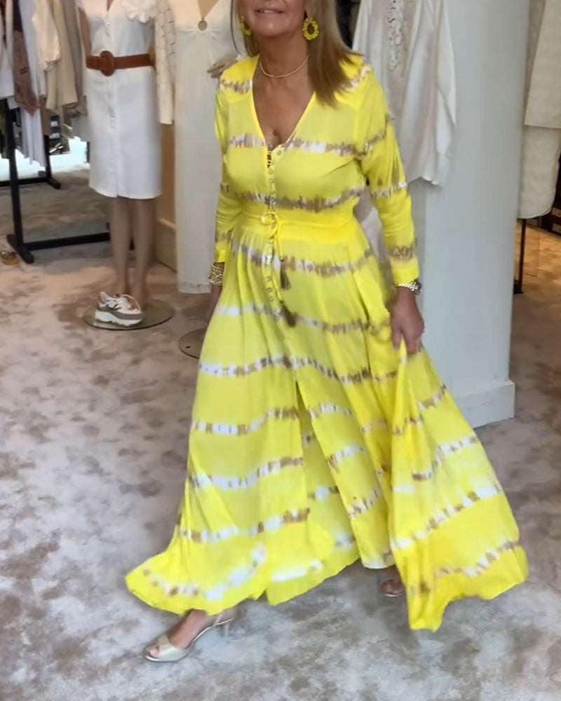 Kvinders elegante lange pendlerkjole