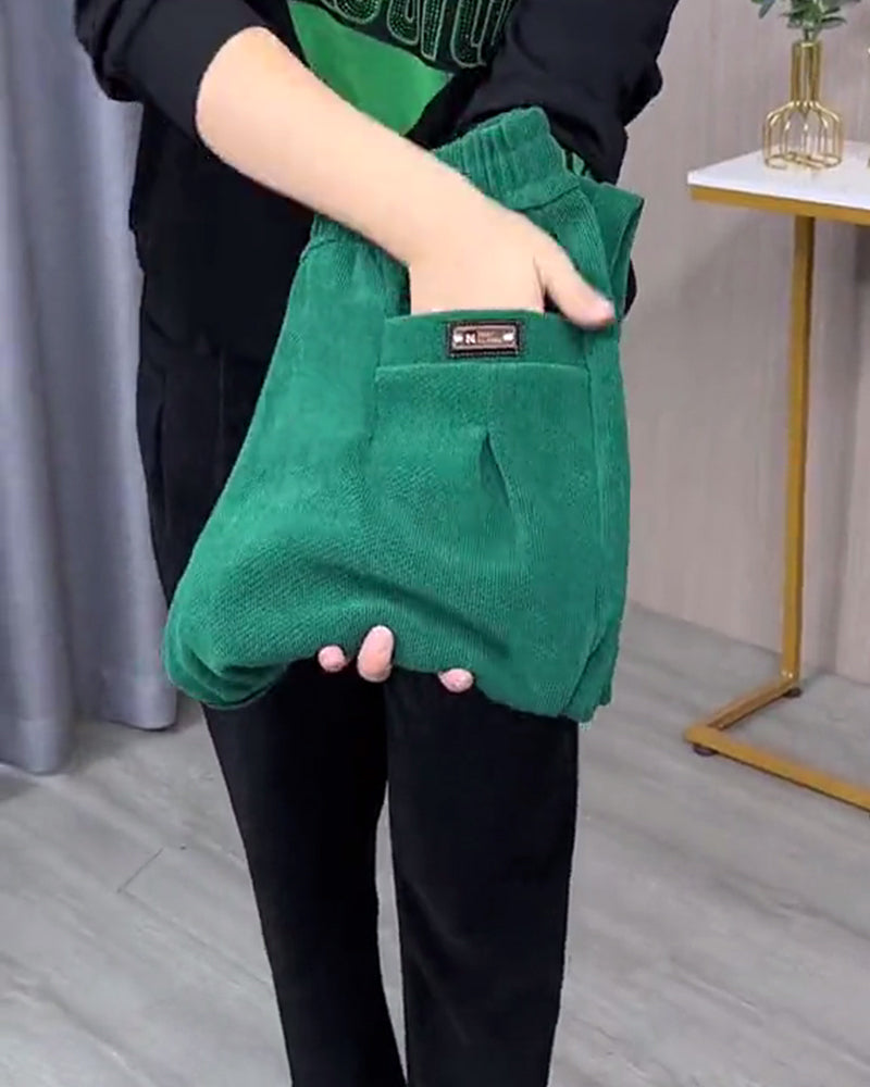 Ensfarvede Stretch-Skinnybukser