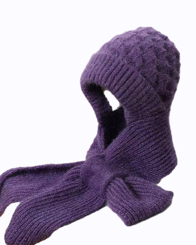 Vindtæt huetørklæde med integreret ørebeskyttelse