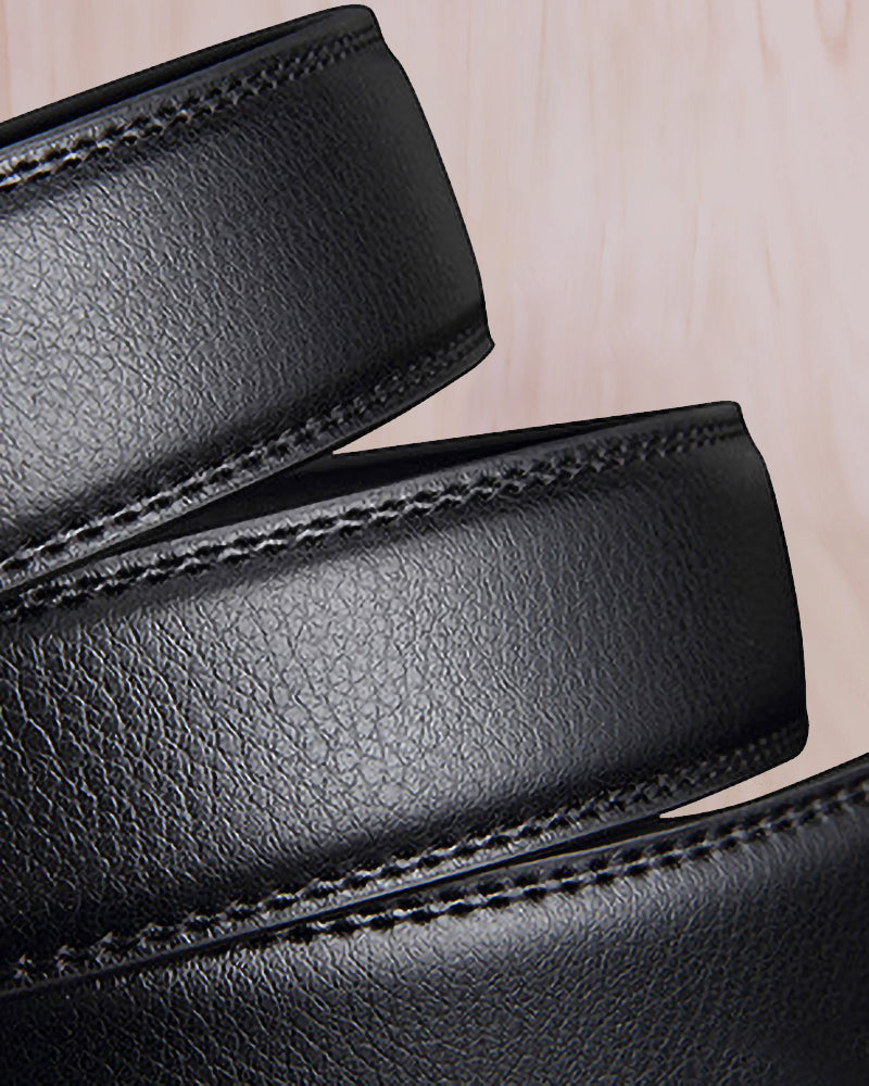 Elegant læderbælte med spænde (Herre)