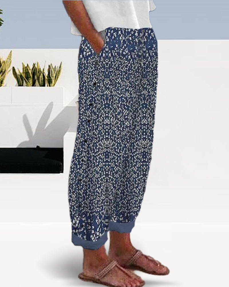 Pant med casual og etnisk stil