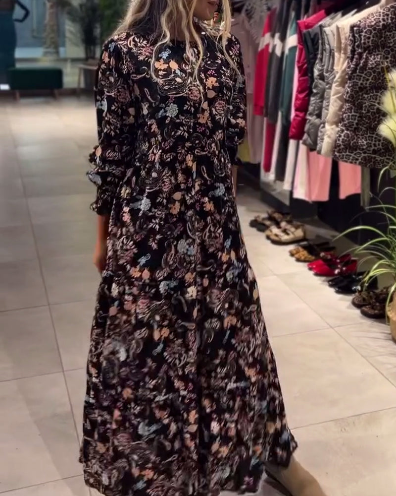 Kjole Pullover Blomsterprint