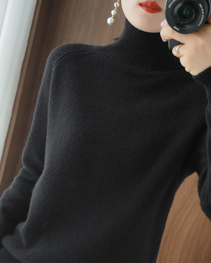 Elegant hvid turtleneck