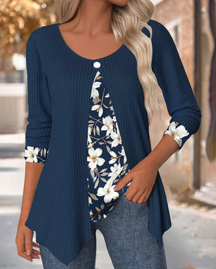 Top Falsk Todelt Trykt