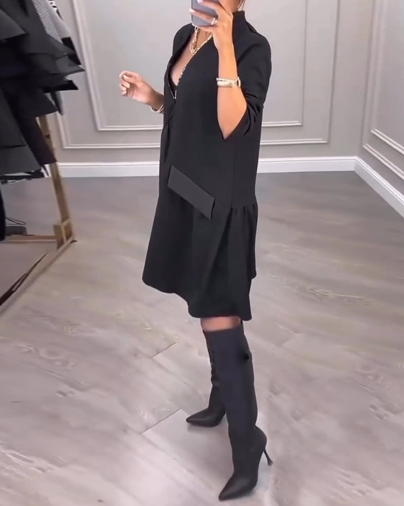 Stilfuld kjole med lommer