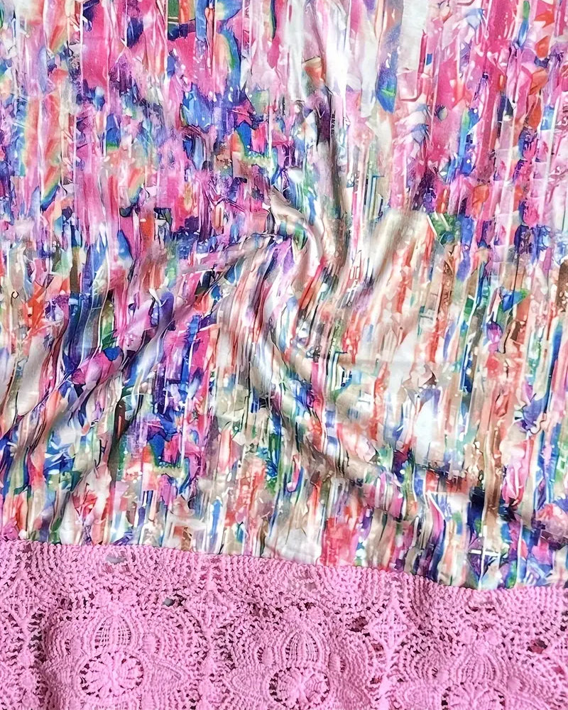 Bluse Farverig Trykt Mode Street