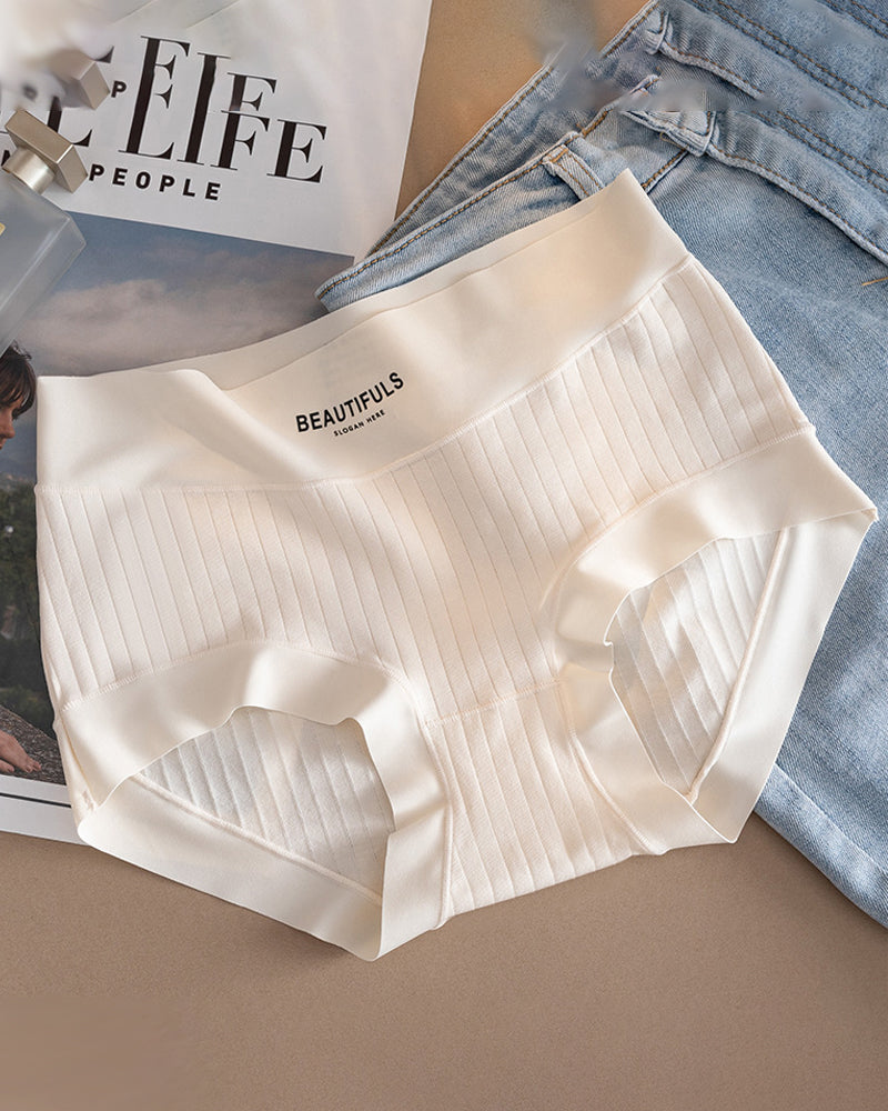 Trusser Langfibret Bomuld Høj Talje