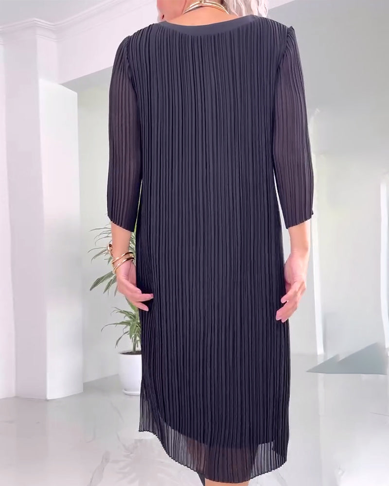 Sort kjole med slids