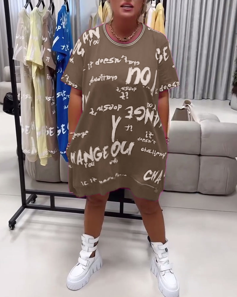 Kjole Løs Bogstavtryk