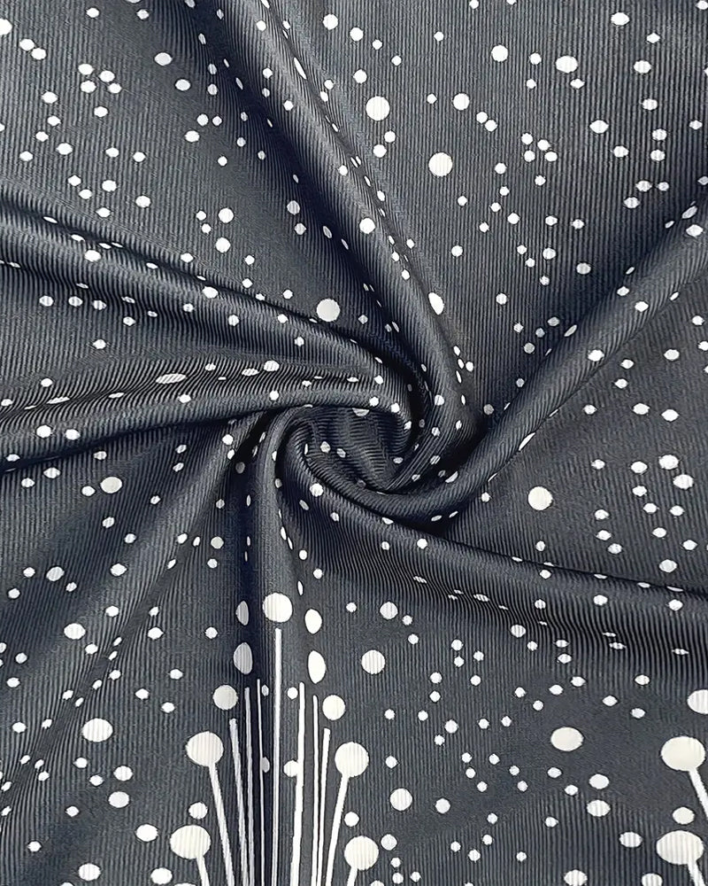 Kjole Uden Ærmer V-Hals Trykt