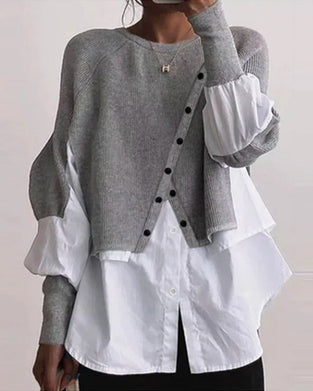 Afslappet patchwork top