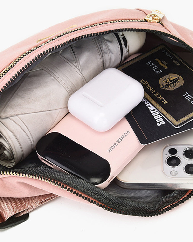 Enkel ensfarvet skuldertaske