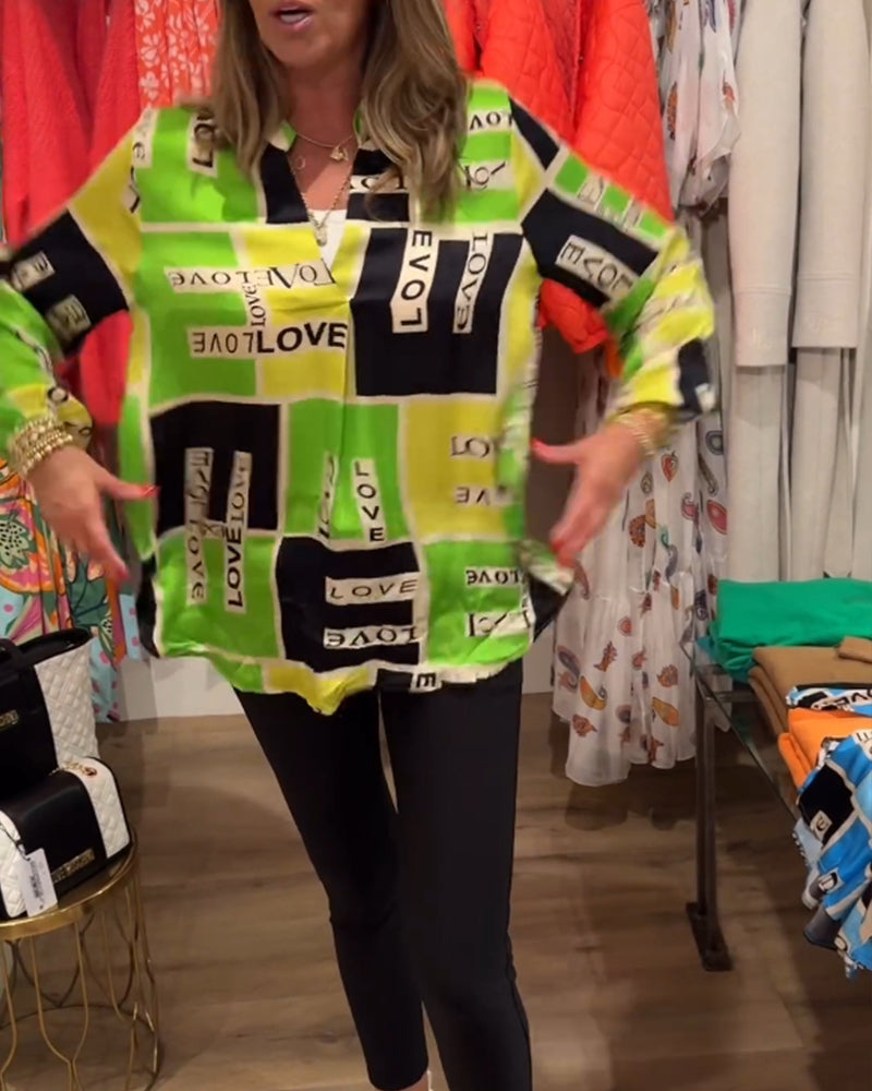 V-halset top med skrift