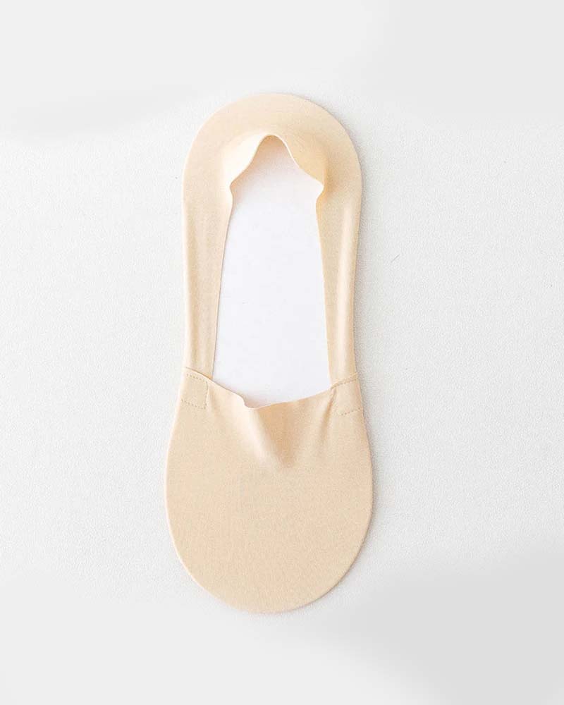 Skridsikre no-show strømper i issilke