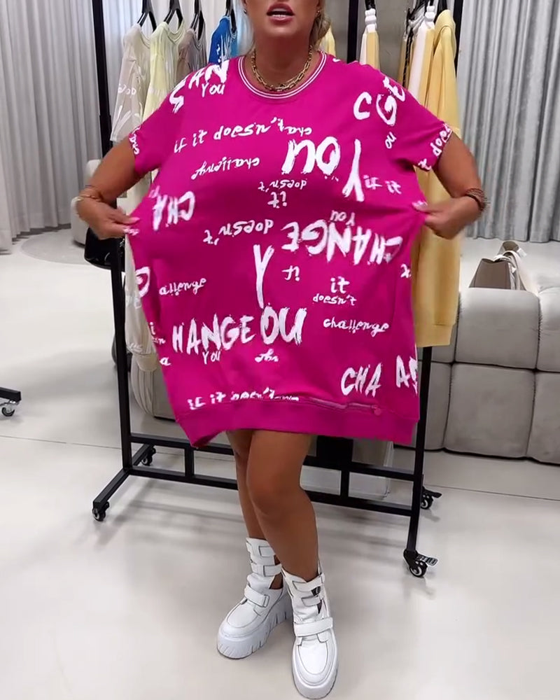 Kjole Løs Bogstavtryk