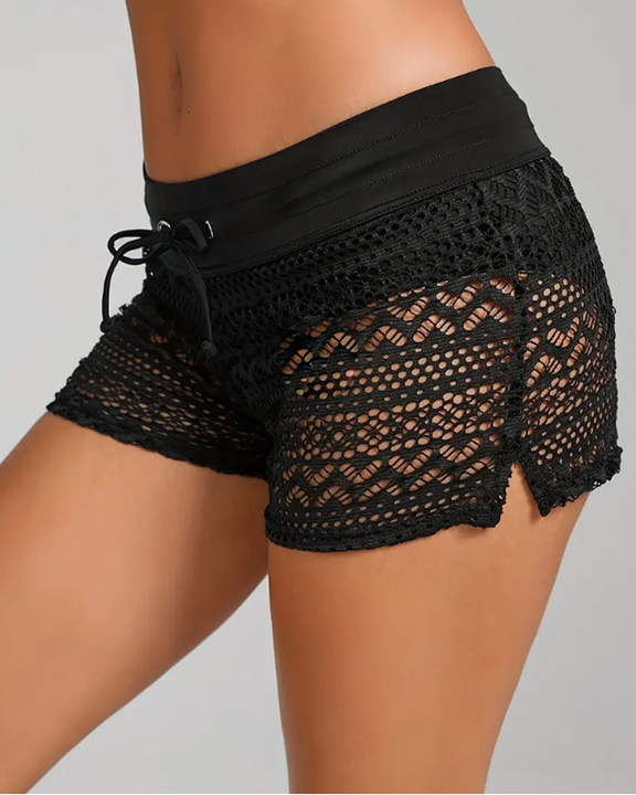 Badetøj Underdel Sexet Blonder Ensfarvet